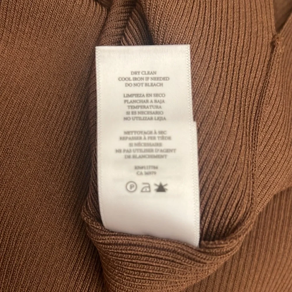 Rails Syd Rib Midi Sweater Dress Toffee Small - Picture 7 of 10